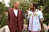Jay Z and Pusha T attend 2017 Roc Nation Pre-GRAMMY brunch at Owlwood Estate on February 11, 2017 in Los Angeles, California.