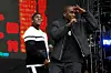 Pusha T and No Malice of Clipse perform during Roots Picnic 2025 at The Mann at Fairmount Park on June 01, 2025 in Philadelphia, Pennsylvania.