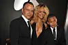 Ronald Fenty, singer Rihanna and Rajad Fenty arrive at The 54th Annual GRAMMY Awards at Staples Center on February 12, 2012 in Los Angeles, California.
