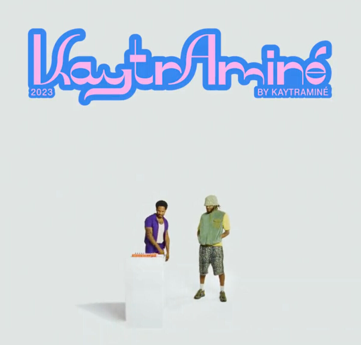 KAYTRAMINÉ リンガーTシャツ Amine / kaytranada A shirt on a